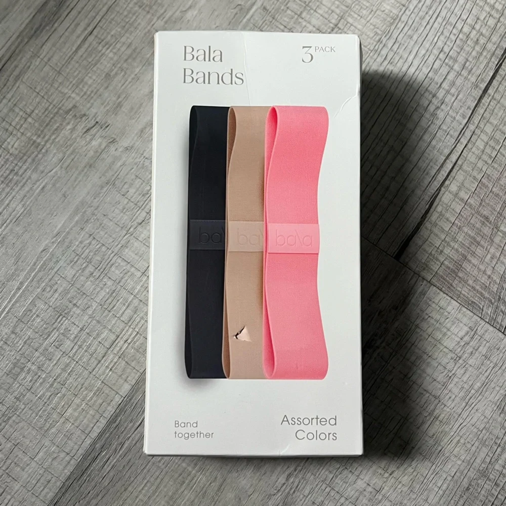 NEW BALA Fitness Bands Trio - Black, Pink, Tan - Picture 5 of 10
